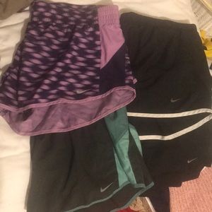 Nike Dri Fit running shorts “norts” 4 pair bundle